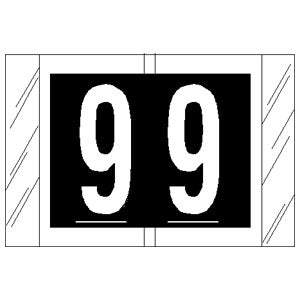 Numeric Color Code Label 1" Roll Tabbies 11000 CRNM