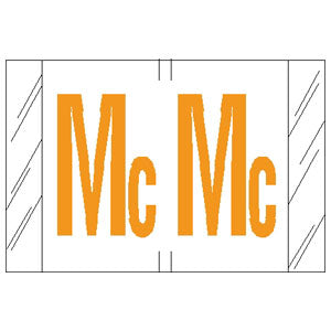 Alphabetic Color Code Label 1" Pack ColRTab 82000