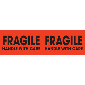 Fragile Handle With Care Label 43578