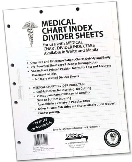 Divider Sheets