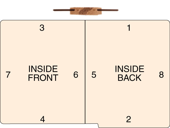 Factory Installed Heat Bonded Fastener 2" (1 per folder)