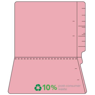 11pt Colored End Tab File Folders-No Fasteners