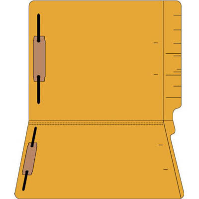 File Folders 11pt Legal Size End Tab Colored 2 Fastener