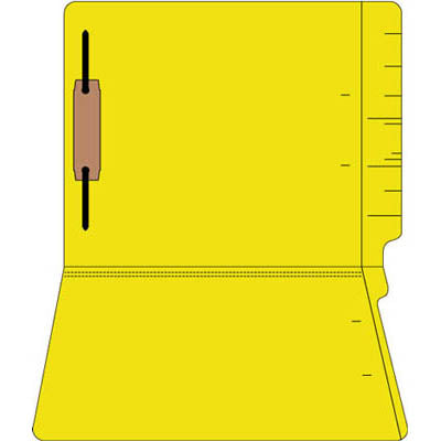 11pt Colored End Tab File Folders-Fas #1