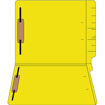 File Folders 11pt Legal Size End Tab Colored 2 Fastener
