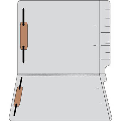 File Folders 11pt Legal Size End Tab Colored 2 Fastener