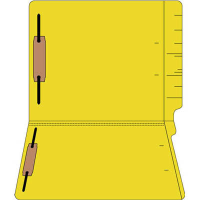 11pt Colored End Tab File Folders-Fas #1&3