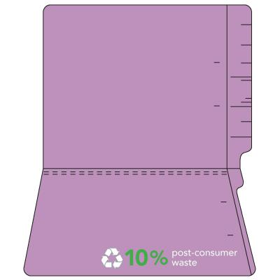 11pt Colored End Tab File Folders-No Fasteners