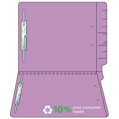 File Folders 11pt Legal Size End Tab Colored 2 Fastener