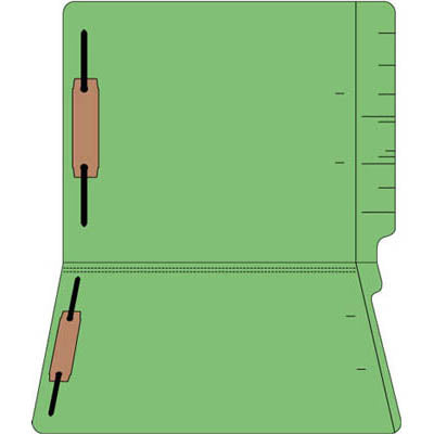 File Folders 11pt Legal Size End Tab Colored 2 Fastener