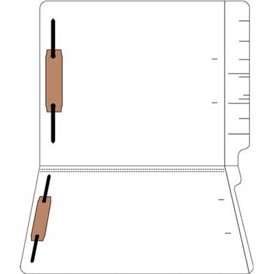 11pt Colored End Tab File Folders-Fas #1&3