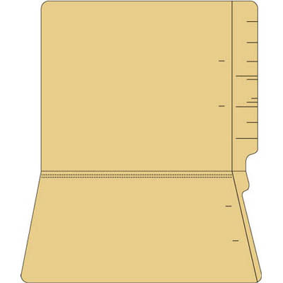 11pt Colored End Tab File Folders-No Fasteners