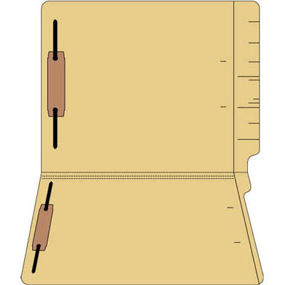 File Folders 11pt Legal Size End Tab Colored 2 Fastener