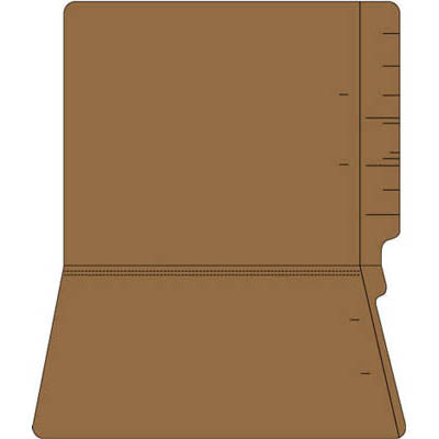 11pt Colored End Tab File Folders-No Fasteners