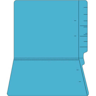 11pt Colored End Tab File Folders-No Fasteners