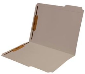 Top Tab File Folder 1/3 Cut Assorted 2 Ply Colored 2 Fasteners 1&3
