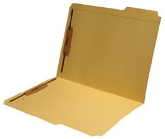 Top Tab File Folder 1/3 Cut Assorted 2 Ply Colored 2 Fasteners 1&3