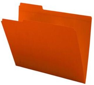 Top Tab File Folder 1/3 Cut Assorted 2 Ply Colored