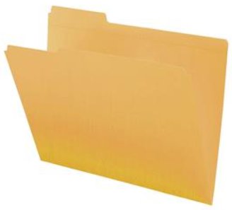 Top Tab File Folder 1/3 Cut Assorted 2 Ply Colored