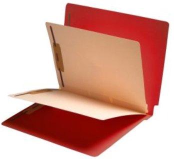 Classification Folders-End Tab-Colored-Economy-2 DIV