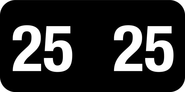 Year Label Smead/Jeter SJYM 3/4" Color Code End Tab