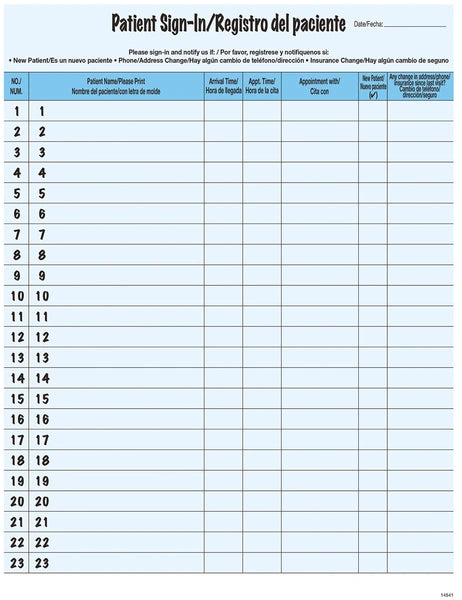 Patient Sign-In Forms