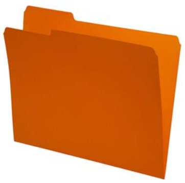 Top Tab File Folder 1/3 Cut Assorted Single Ply Colored