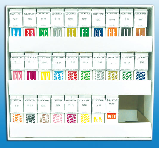 Alphabetic Label Desktop Roll Kit-Tabbies 12100