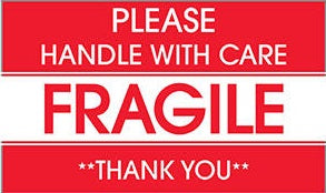 Handle With Care/Fragile Label 43574