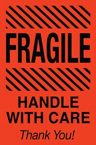 Fragile/Handle With Care Label 43575