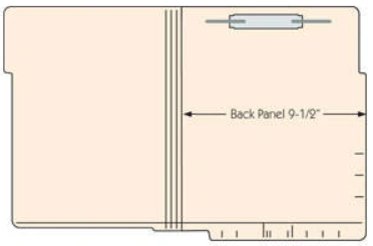 Dual Top/Side Tab File Folders