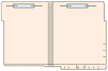 Dual Top/Side Tab File Folders