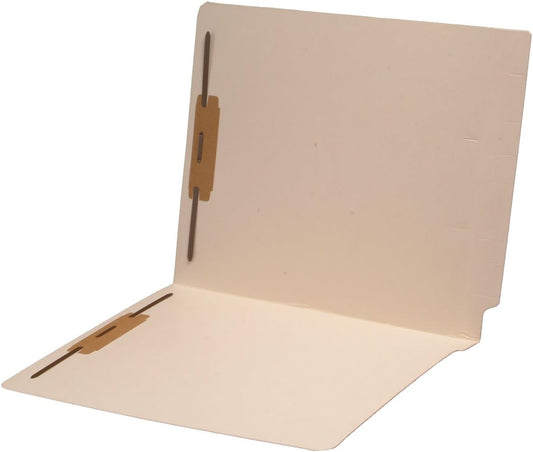 File Folder 14pt Letter Manila 1ply End Tab 2 Fasteners