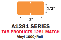 Solid Color Labels-Tab Products-A1281