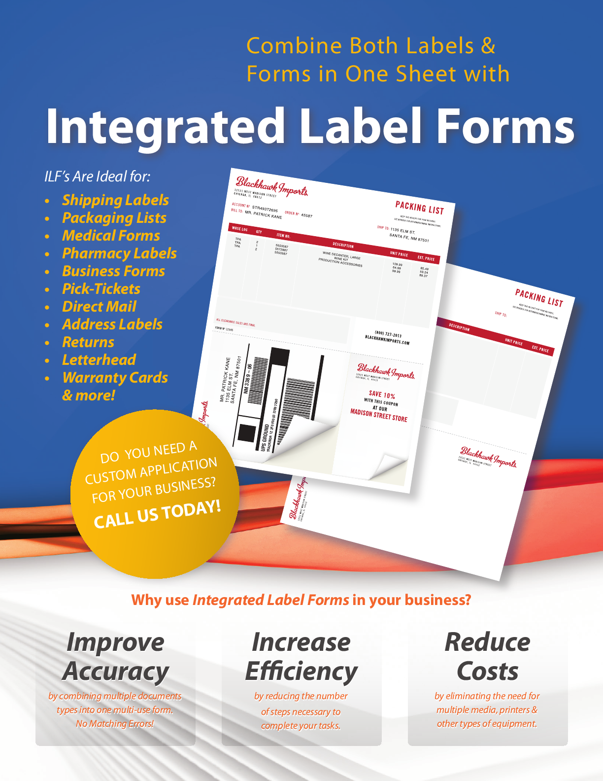 Integrated Label Forms