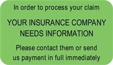 Insurance Patient Responsibility Label MAP2100