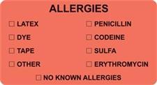 Allergy Label MAP3250