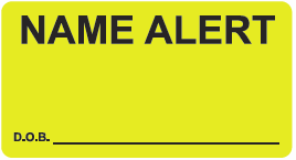 Medical Alert Label MAP3410