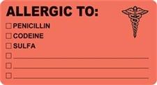 Allergy Label MAP488