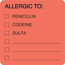 Allergy Label MAP4890