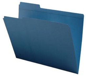 Top Tab File Folder 1/3 Cut Assorted 2 Ply Colored