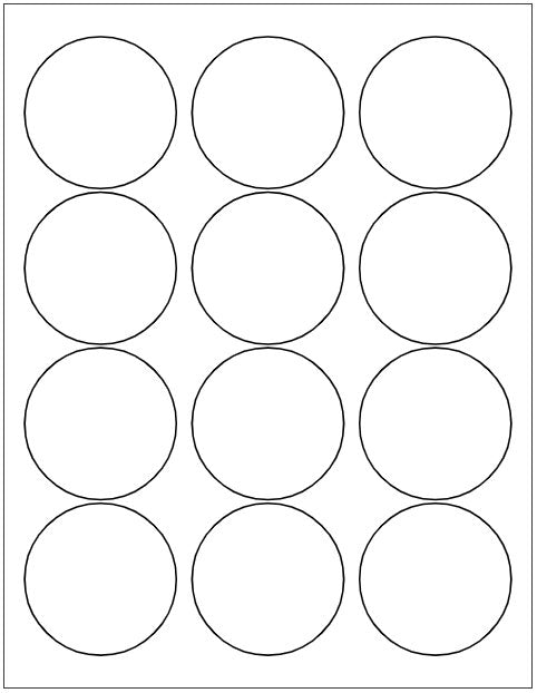 Round Laser/Inkjet Sheet Labels