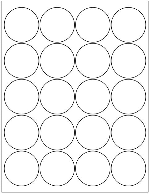 Round Laser/Inkjet Sheet Labels